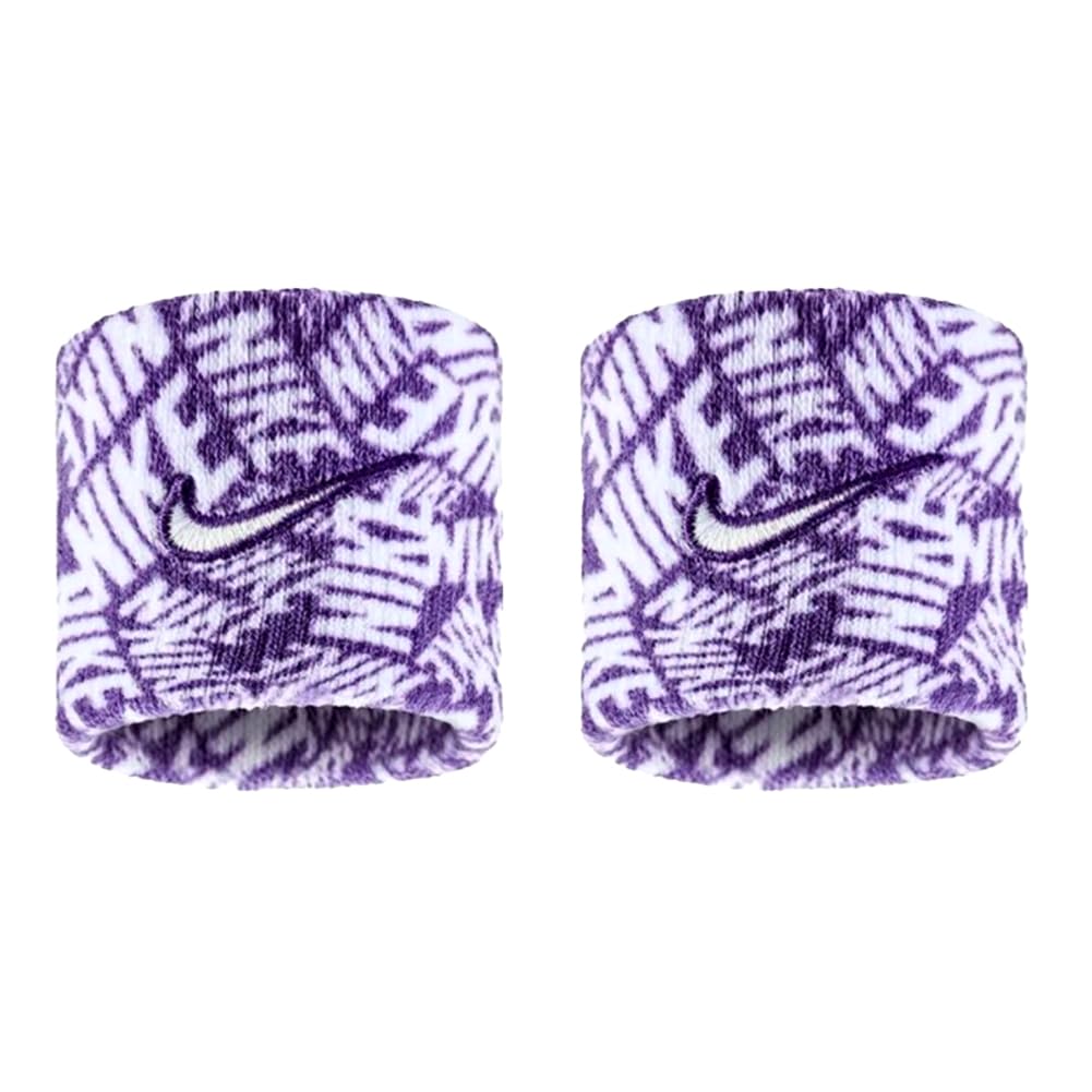 NIKE Premier Swoosh Singlewide Wristbands -Soft, Moisture-Wicking (1 Pair, 2.5" Wide)
