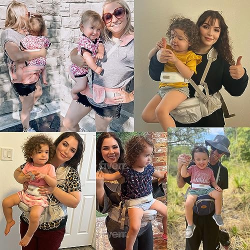AGUDAN Baby Holder Carrier, Toddler Side Hip Seat, Ergonomic Waist Stool with Adjustable Strap Pocket Soft Base