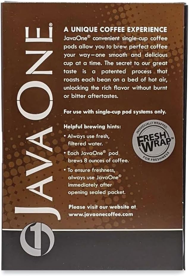 Java One 30800 Coffee Pods, French Roast, Single Cup, 14/Box