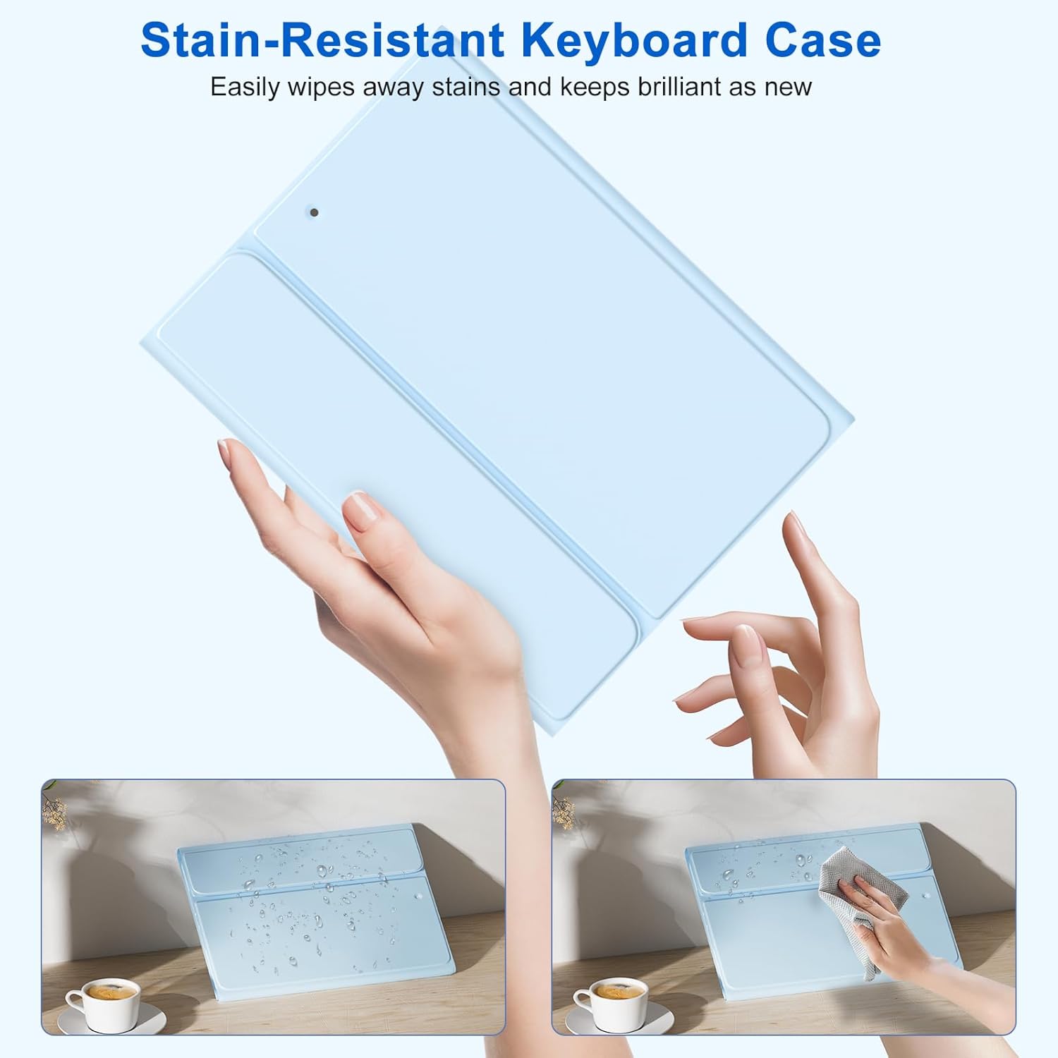 COO for iPad 9th Gen 2021 Case with Keyboard 10.2 inch, for iPad 8th Gen 2020/7th Gen 2019/Air 3/Pro 10.5 Keyboard Case, Detachable Wireless Bluetooth Keyboard with Pencil Holder for iPad 2021 9th - Image 7