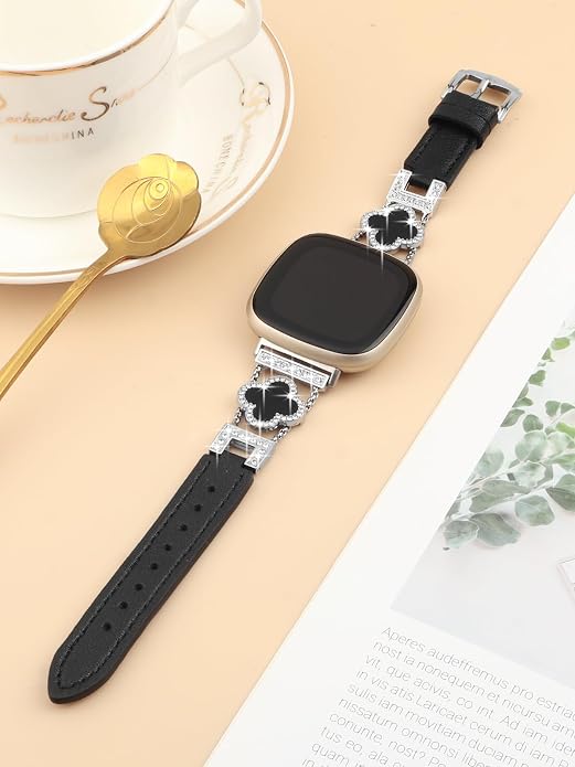 Correa de cuero para Fitbit Versa 4/3 y Sense 2 miniatura 3