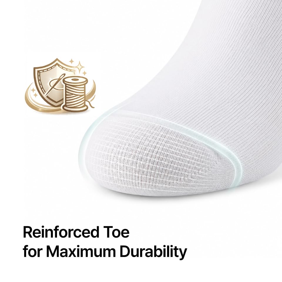 Image of MONFOOT Men's /Women's 10-20 Pairs Thin Cotton Low Cut Ankle Socks, Multipack