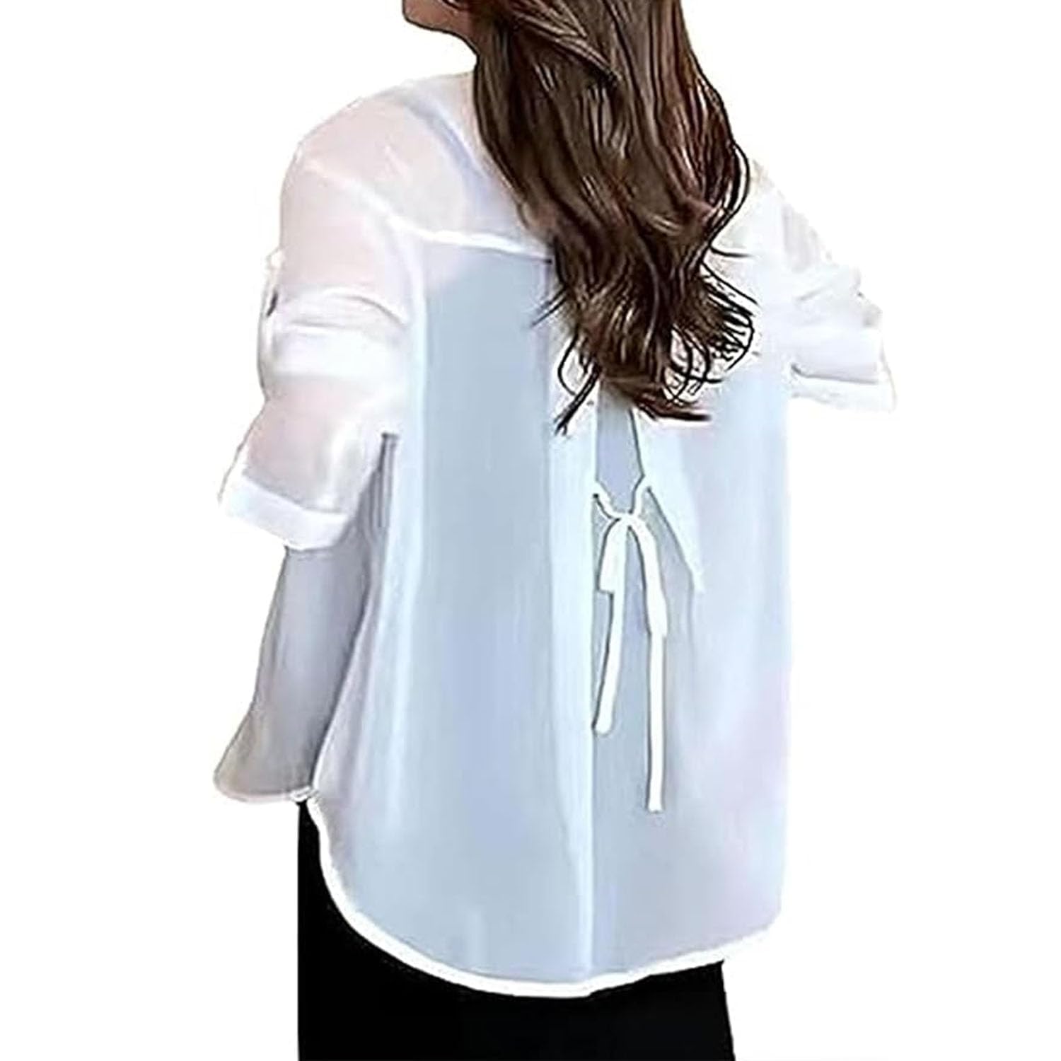 ABKDSummer Sunscreen Chiffon Shirt, Silk Sunscreen Shirt, Chiffon Blouses for Women, Plus Size