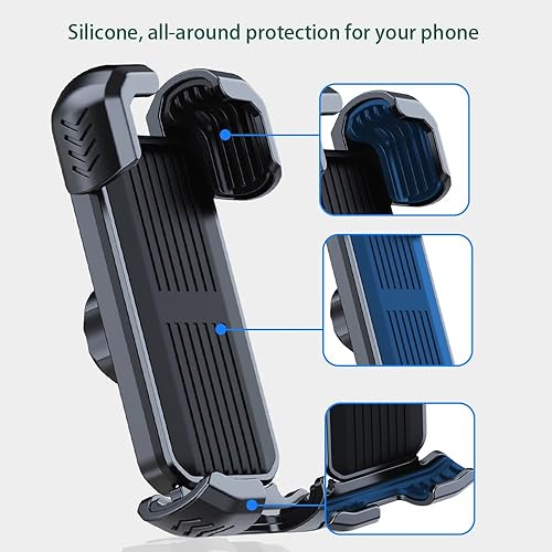 Miniatura 6 de Soporte de teléfono para bicicleta, soporte para teléfono celular para iPhone 16, 15, 14, 13, Galaxy S24, S23 y teléfono inteligente de 4.5-7