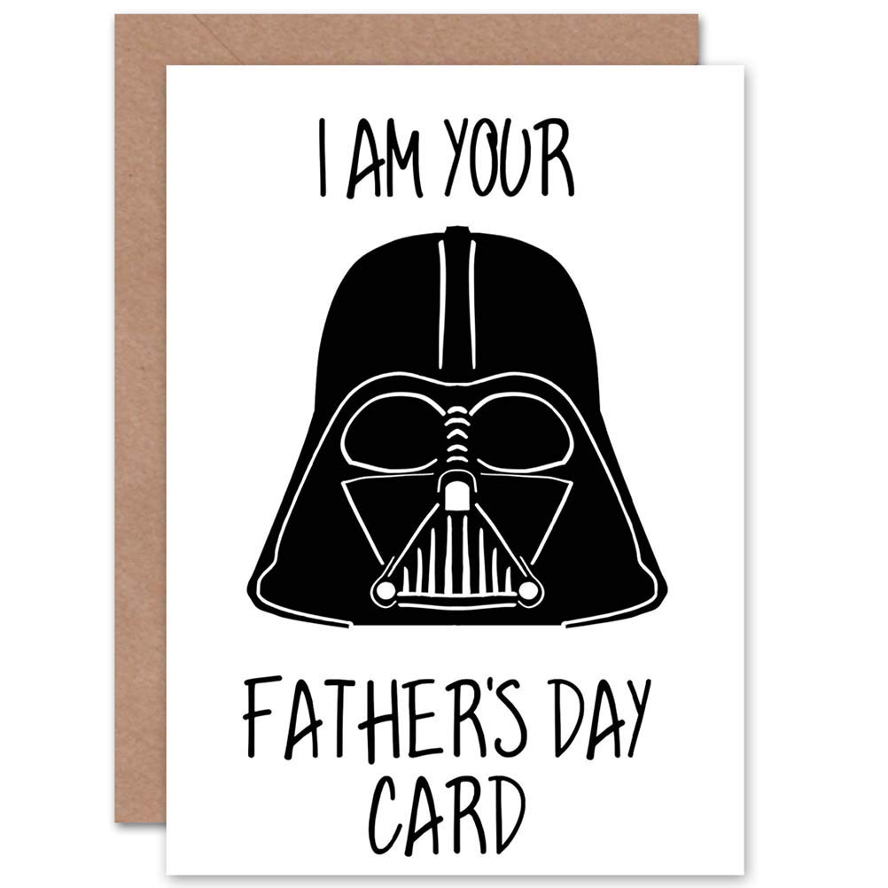 Wee Blue Coo Darth Vader I Am Your Fathers Day Blank Greetings Card
