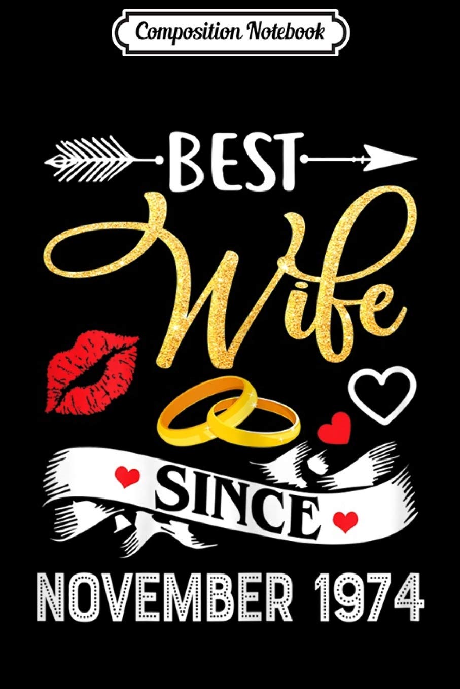 Composition Notebook: Womens 8th wedding anniversary gift for her 8 years best Wife Journal/Notebook Blank Lined Ruled 6x9 100 Pages