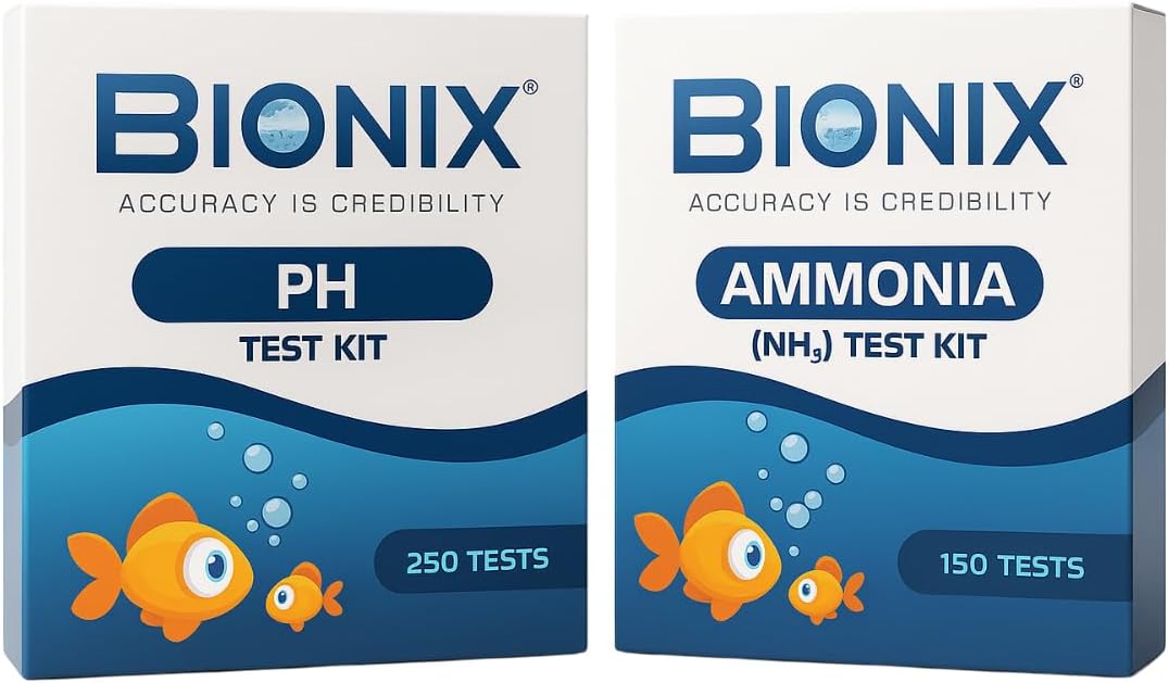 BIONIX PH and Ammonia Test Kit for Freshwater Combo (350 Test)