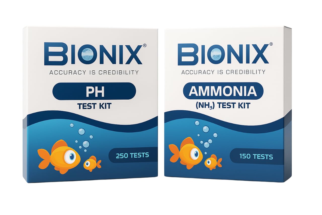 BIONIX PH and Ammonia Test Kit for Freshwater Combo (400 Test)