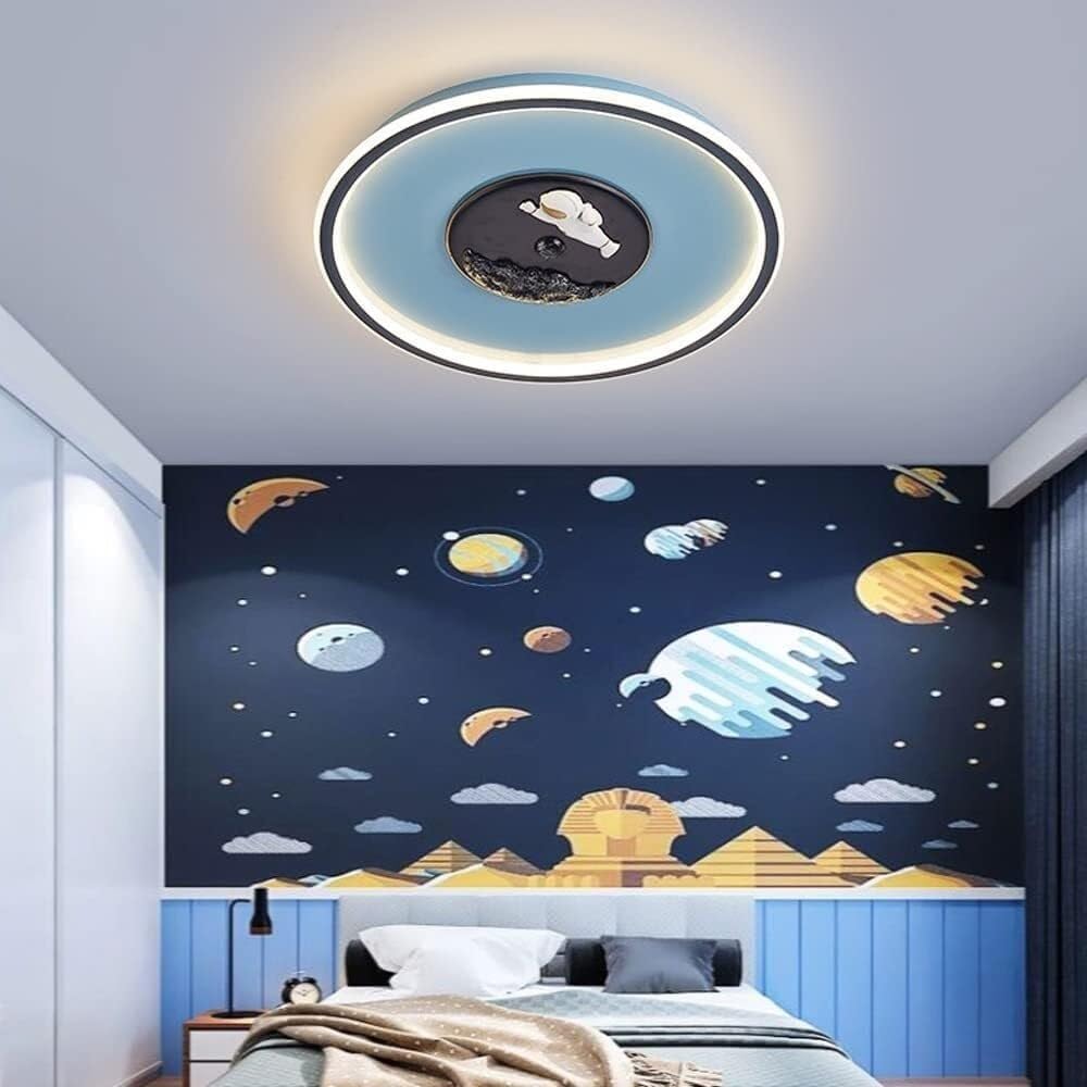 リモコン付き天井創造性飛行機吊り下げランプ子供部屋 LED （OJRG  