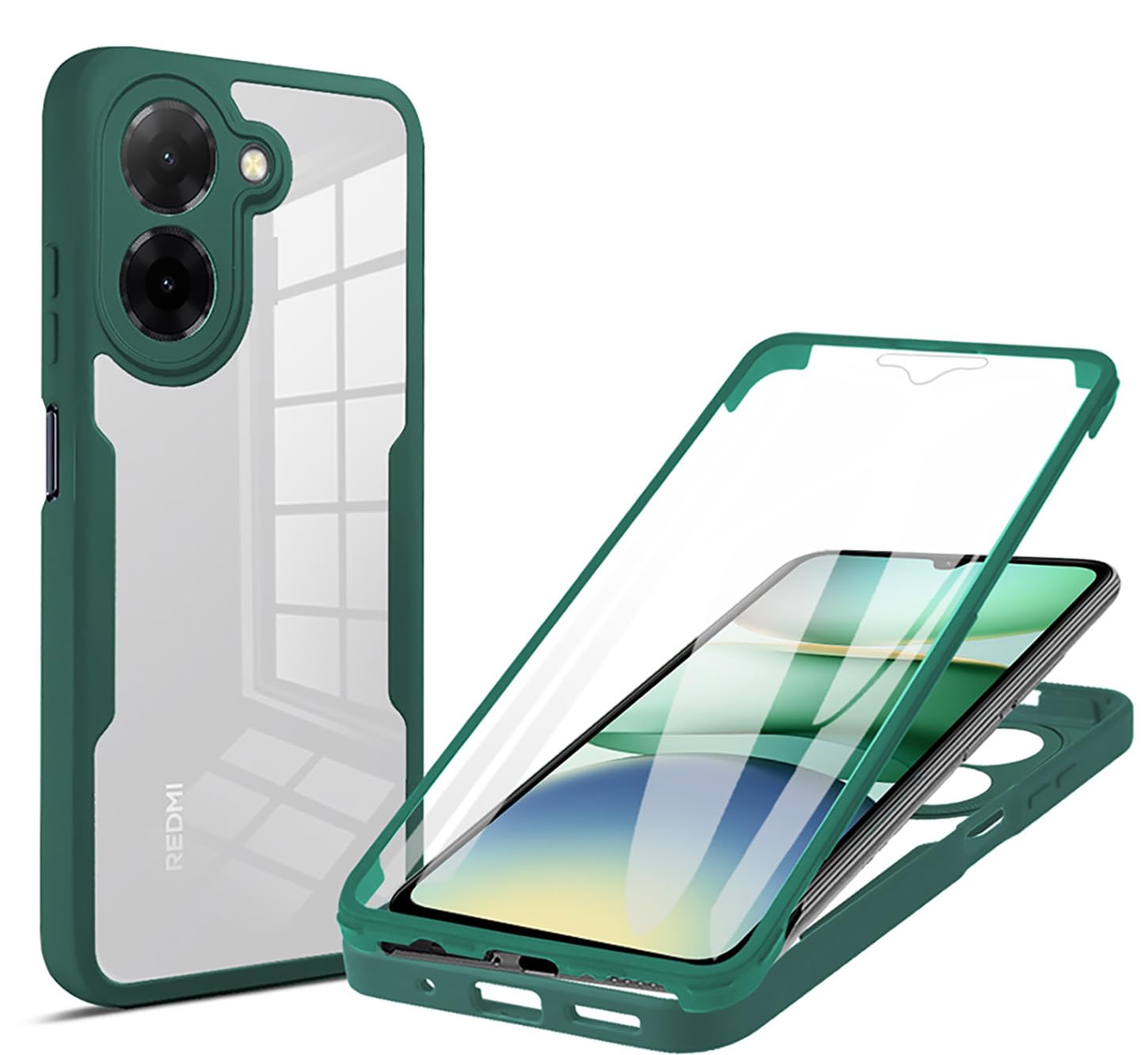 Funda Transparente Protectora Para Xiaomi Redmi A5 4G - Con Protector De Pantalla Incorporado, Antigolpes Y Delgada