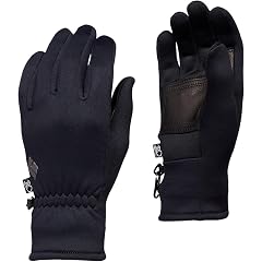 BLACK DIAMOND Heavyweight ScreenTap Liners Touchscreen Compatible Fleece Liner with Synthetic Suede Palm for Hiking Running Winter Use