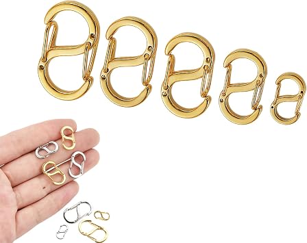 Necklace Shortener, 5PCS Necklace Shortener for Thin Chain, Chain Shortener for Necklace Gold/Silver Golden
