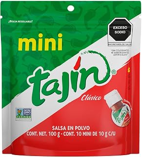 Tajín Mini 10 piezas, 10Gr. c/u