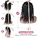 Celiarita Headband Wig Human Hair Deep Wave 18 inch None Lace Front Wig Human Hair Machine Made Wigs Glueless Curly Hair Headband Half Wigs for Black Women Human Hair Natural Color