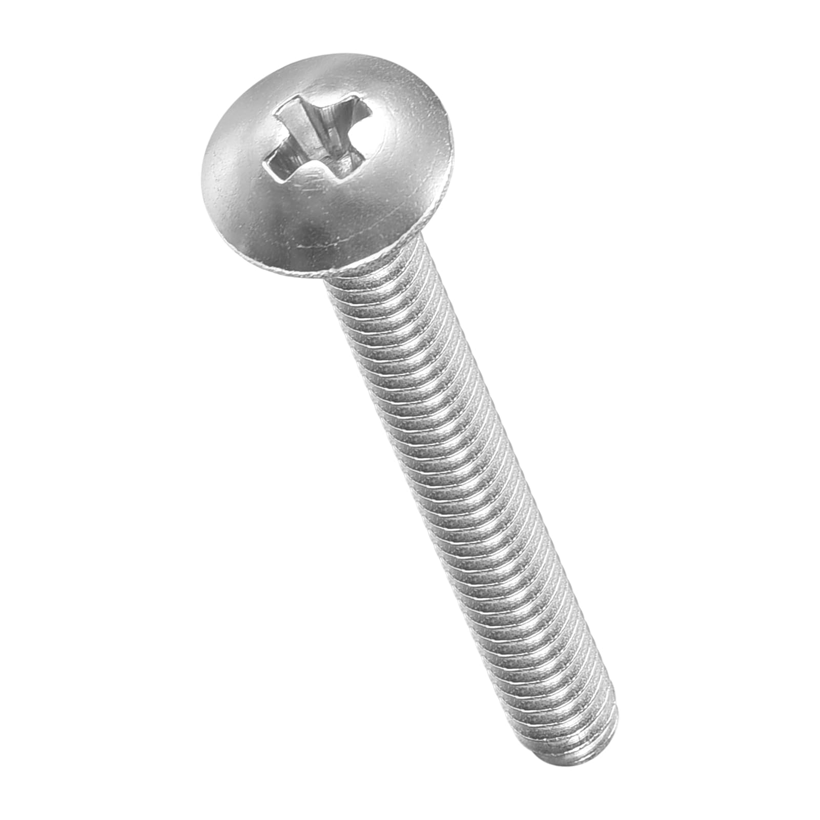 METALLIXITY Machine Screws Phillips Head(#4-40x1") 100Pcs, 304 Stainless Steel Round Head Phillips Drive Furniture Bolts