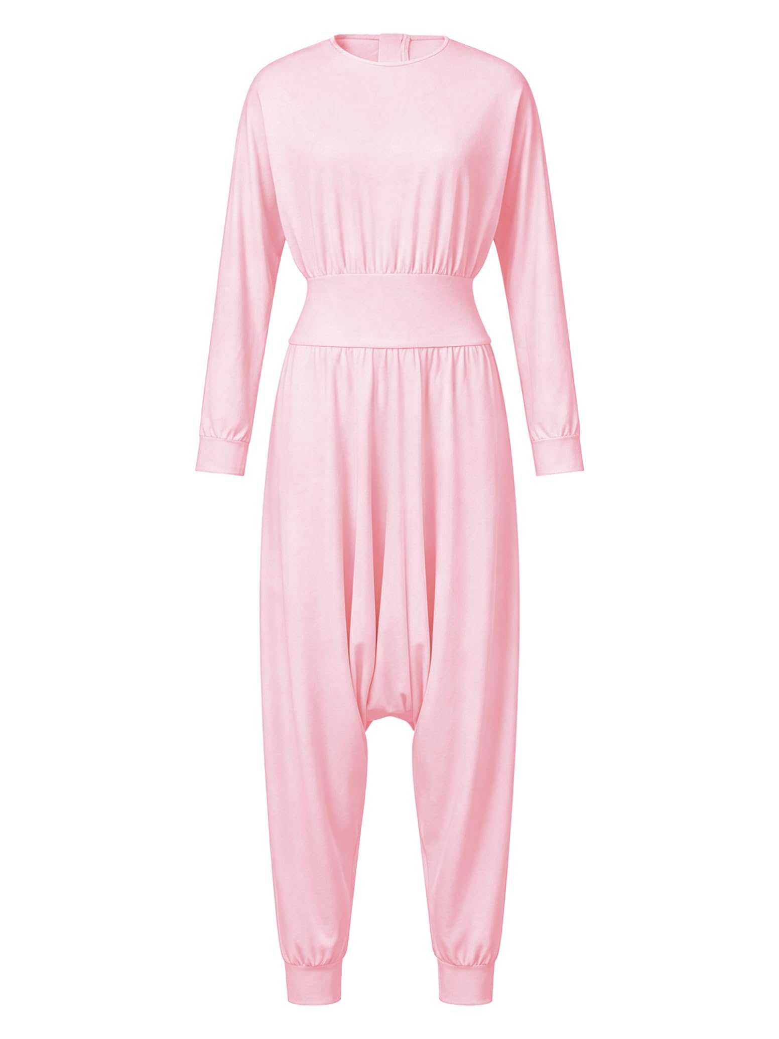 inlzdz Donna Completo Pantaloni Larghi Tuta Larga Adattivo Harem Largo