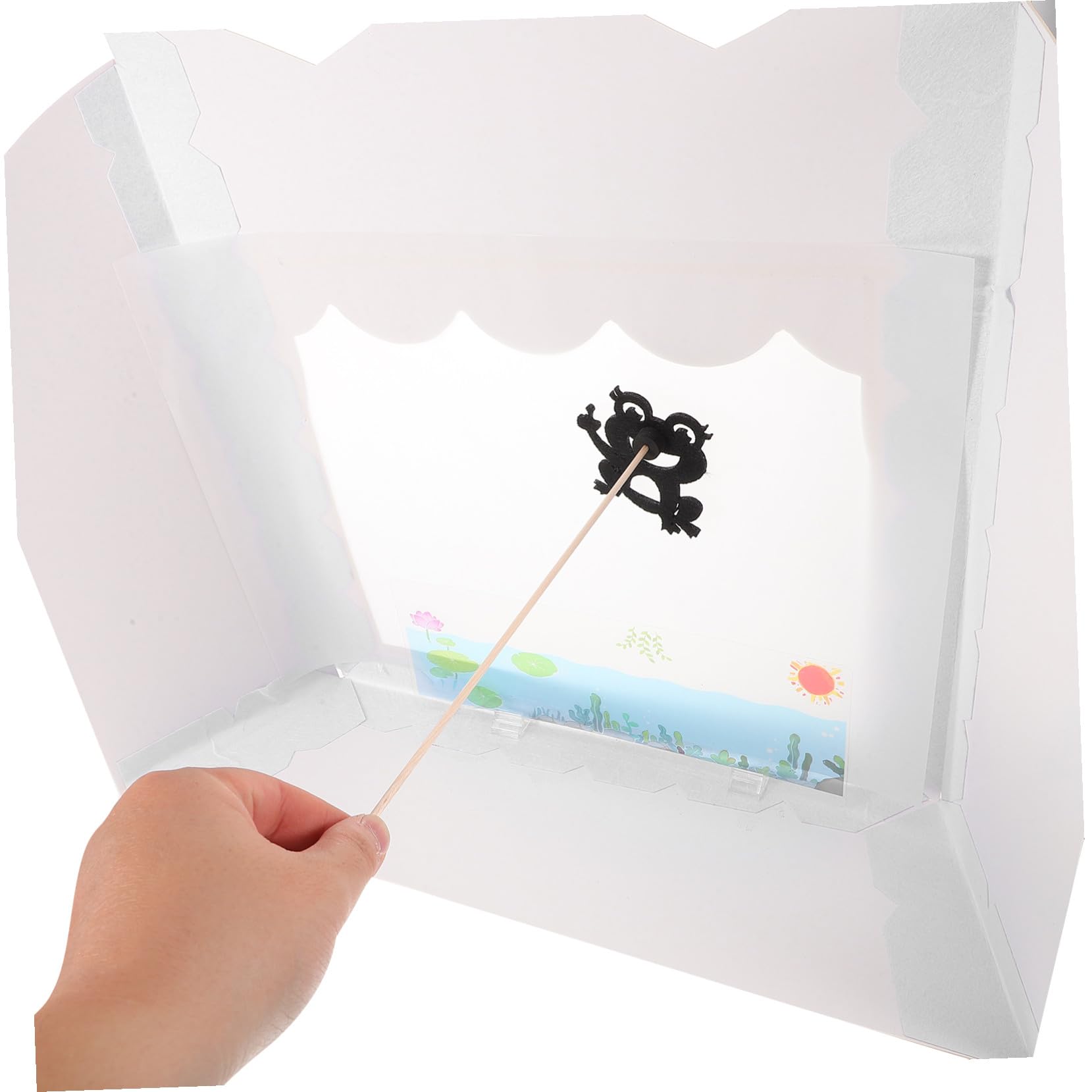 Kit Théâtre Marionnettes Ombres DIY Accessoires Artisanaux pour Spectacle Marionnettes Main Jeu Éducatif pour Garçon Fille et Adultes Découverte Traditionnelle Théâtre Chinois