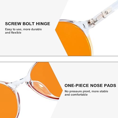 Miniatura 3 de LIKSMU Gafas de bloqueo de luz azul para computadora, juegos, TV, teléfono, gafas para dormir, mujeres y hombres, filtro profesional anti fatiga