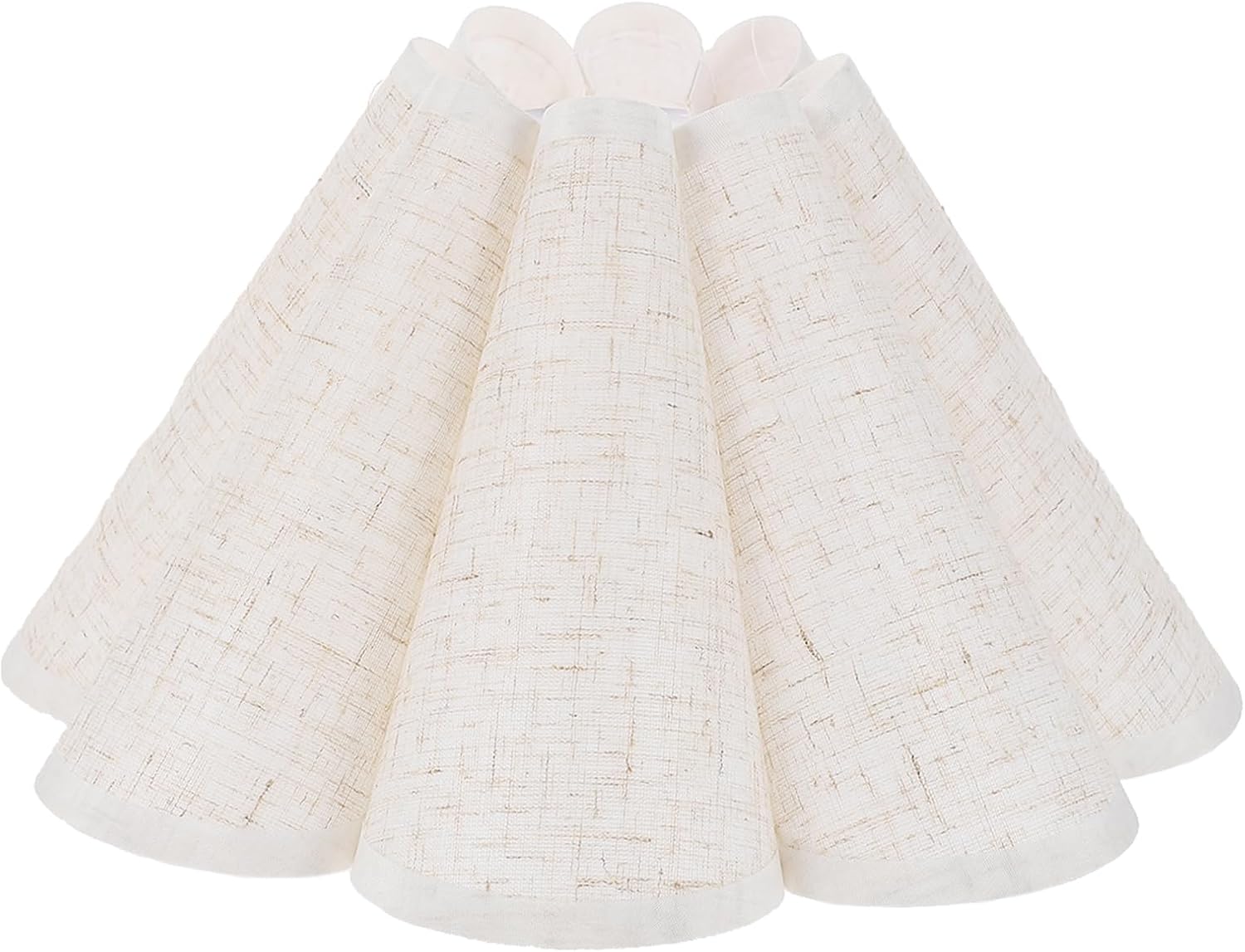 6-Pack Small Fabric Lamp Shades – Clip-On Shades For E14 Bulbs (Red) - View #5