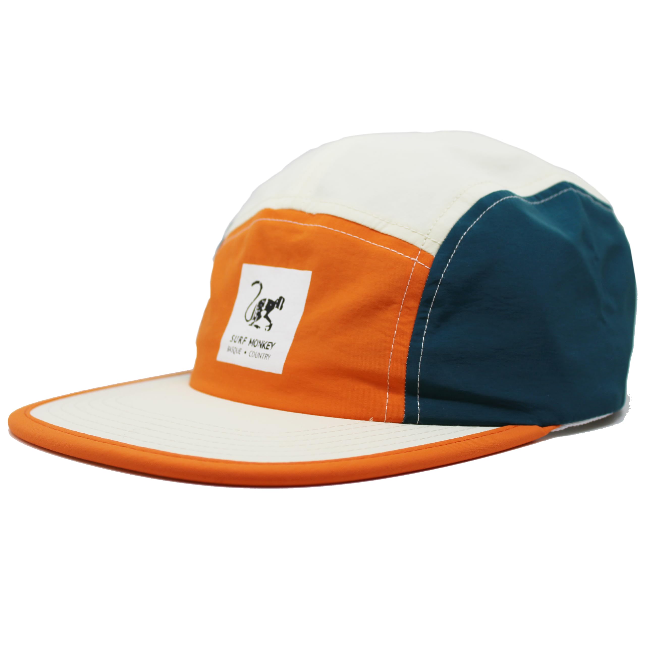 Surf Monkey Casquette strapback réglable imperméable - Classic Jockey Cap - Casquette de baseball pour homme/femme Casquette à 5 panneaux