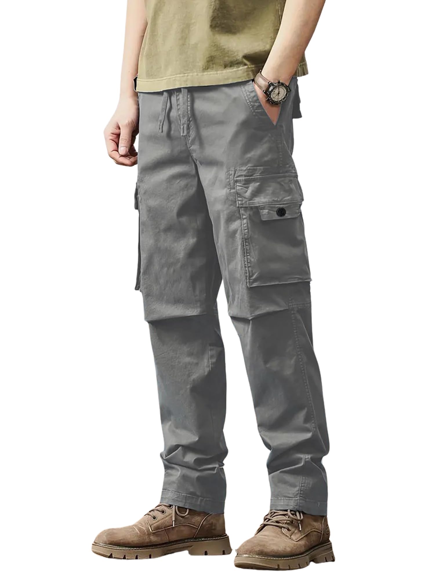 LymioMen's Regular Fit Low Rise Cargo || Cargo Pants Cotton || Cargos (Cargo-54-57)