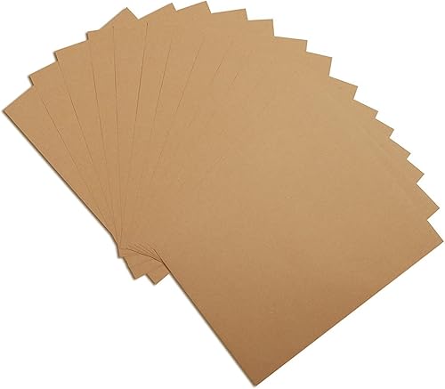 Etiquetas adhesivas de papel kraft marrón A4 en blanco, papel autoadhesivo e imprimible para impresora láser y de inyección de tinta, decoración de