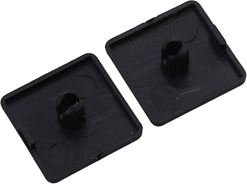 Miniatura 2 de Homeswitch - 20 tapas de extrusión de un solo orificio de 0.787 x 0.787 in, para perfil de aluminio estándar europeo 2020, plástico negro