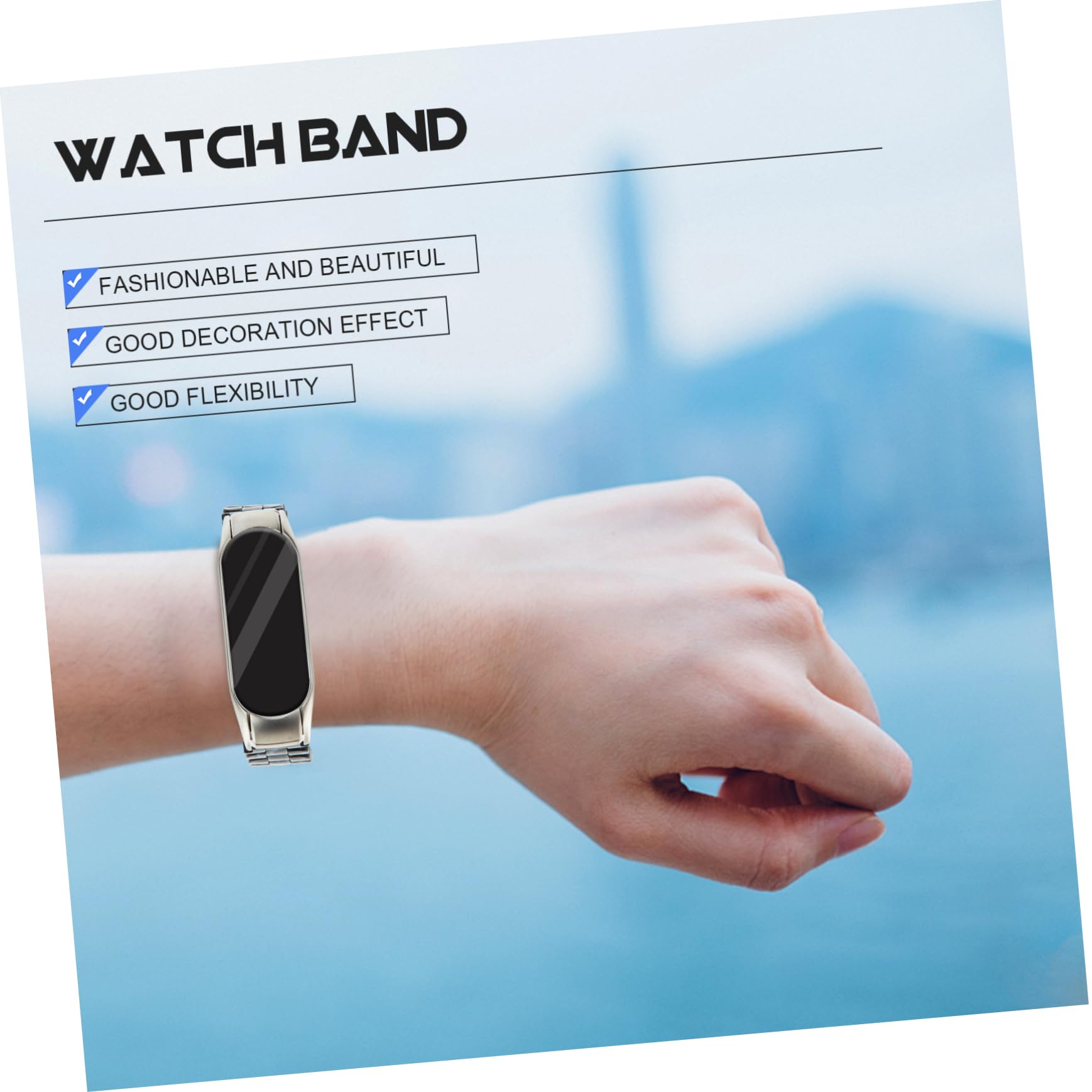 Hemobllo 4pièces Bracelet Résine Pour Montre Compatible Avec Band Élégant Et Léger Pour Toutes Les Occasions