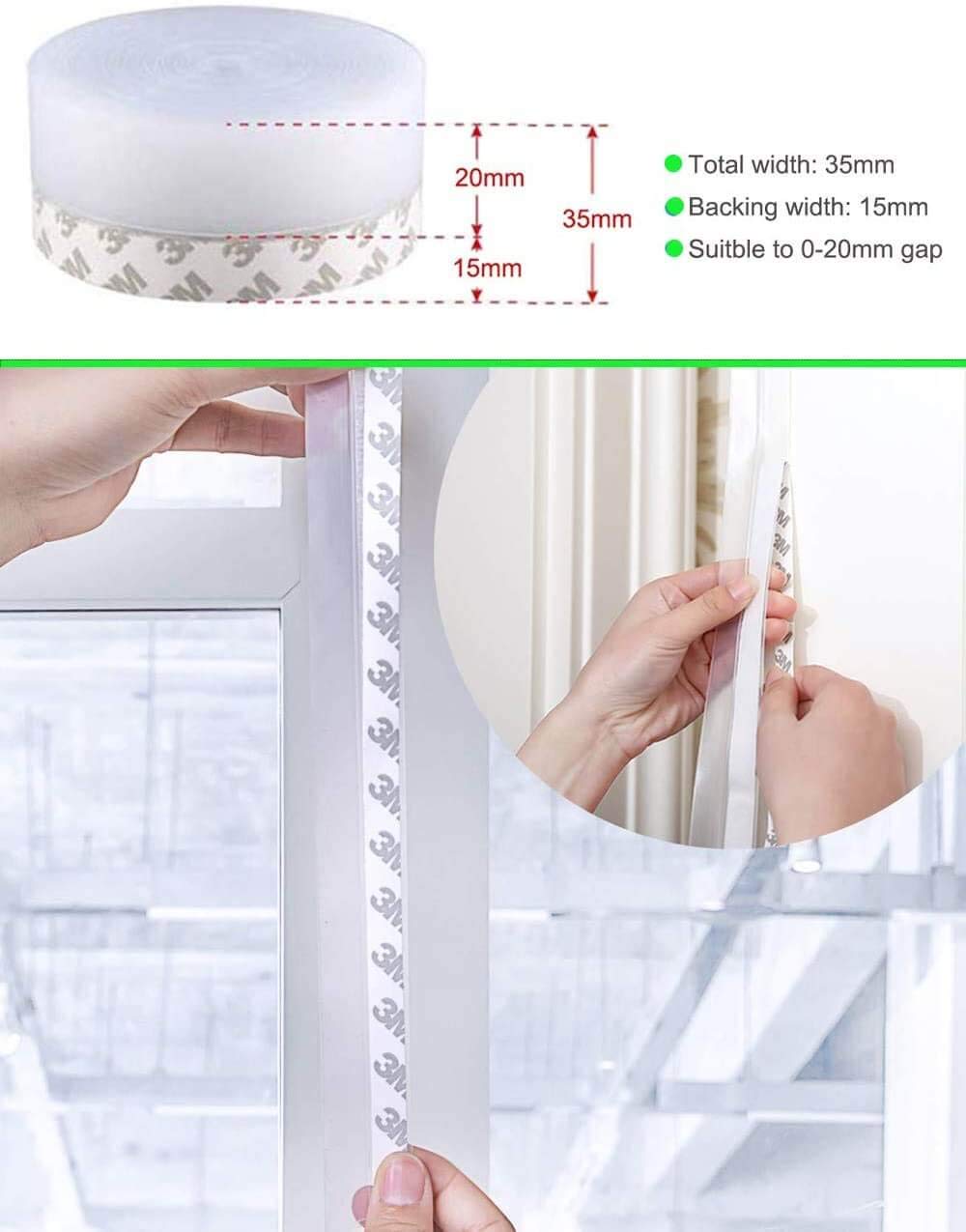 2022 Updated Silicone Seal Strip, Weather Stripping Door Bottom Seal