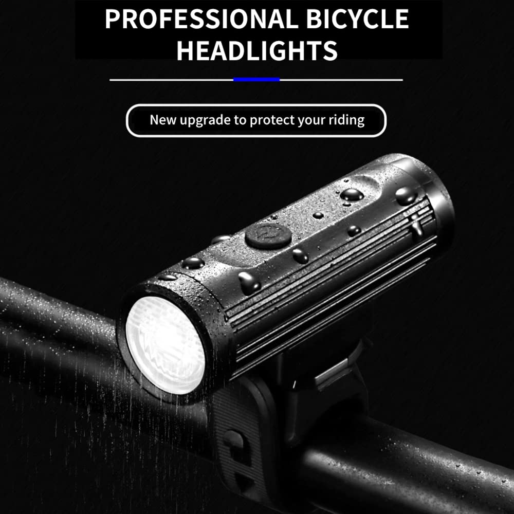 Luz Delantera para Bicicleta de 2500 mA con Carga USB, Resistente al Agua, para Bicicleta de montaña y para Paseos nocturnos. Accesorios para Bicicleta.