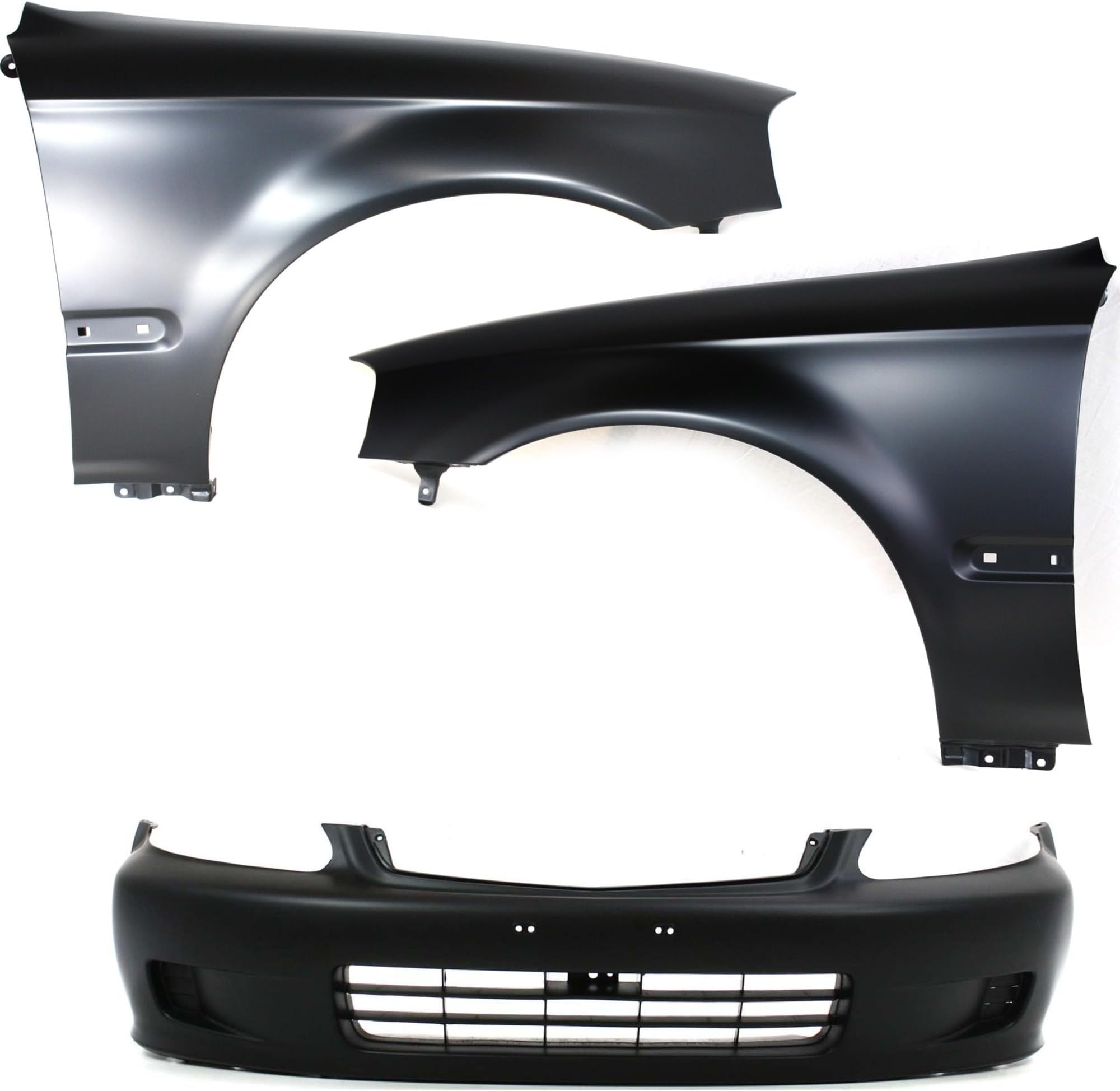Bumper Cover KIT For Honda Civic 1999-2000 Front Primed