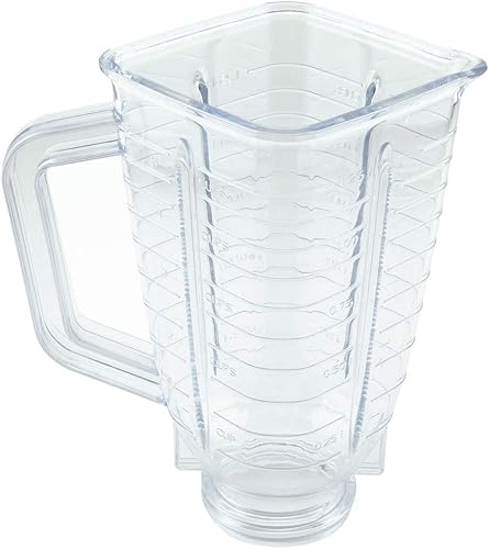 Miniatura 2 de Tarro de licuadora de plástico de 5 tazas con tapa compatible con licuadoras Oster pieza de repuesto 089, nuevo y mejorado