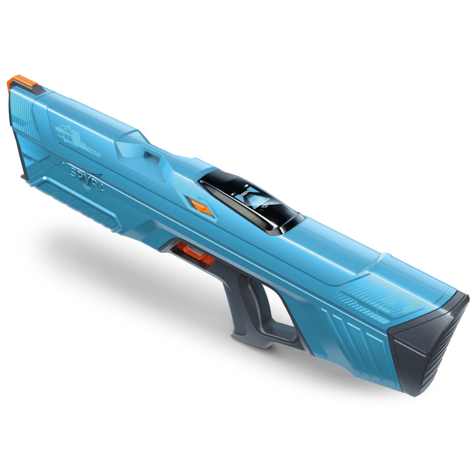 Spyra Electric Water Gun with Single Shot Technology, Premium Water Blaster with Automatic Recharge, TFT Display, 5 Blast Modes and 3 Game Modes, Long Range, Outdoor Water Toy