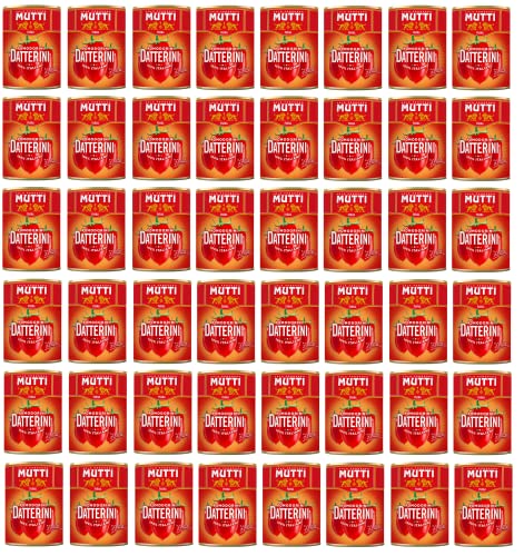 48x Mutti Pomodorini Datterini Kirschtomaten Datterini süßer Geschmack längliche Form italienisches Sauce Tomaten 400g Dose