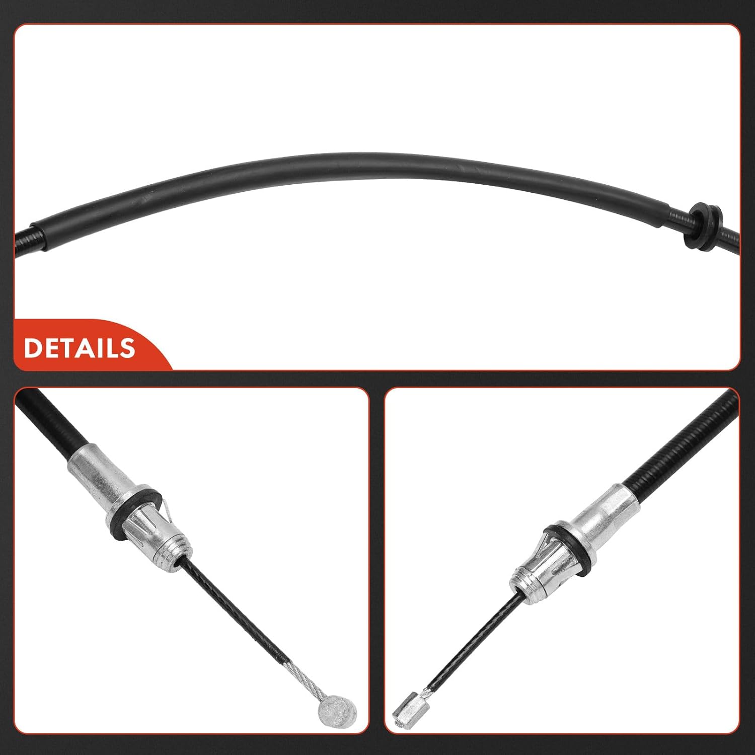 A-Premium Front Side Parking Brake Cable Assembly Compatible with Chevrolet and GMC Models: Astro 1996-2005, Safari 1996-2005 - Replace# 15152390, 15711782