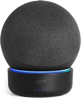 Dot 4th/5th Generation Battery Base (Dot 4&5 not Included) Dot Battery Base Accessories,Power Supply 6 Hours playtime, Black