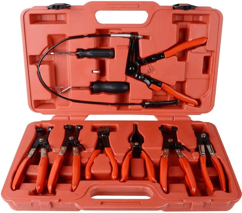 DP Design® Kit Set 9 Pliers for Disassembling Ties Clamps Hose Pipe Sleeves