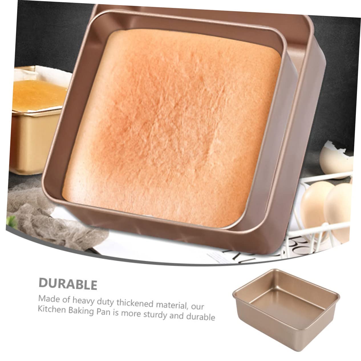 Housoutil Moule à Gâteau Antiadhésif pour Cuisson Four Plat à Cake pour Cuisine Moule à Cake pour Préparations Diverses