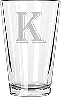 Vista 10 de Vaso de cerveza 16 oz pinta Monogram (C)