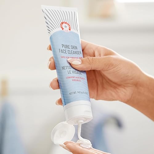 Miniatura 8 de First Aid Beauty Pure Skin - Limpiador profundo con arcilla roja lavado facial para piel grasa o propensa a manchas 47 onzas