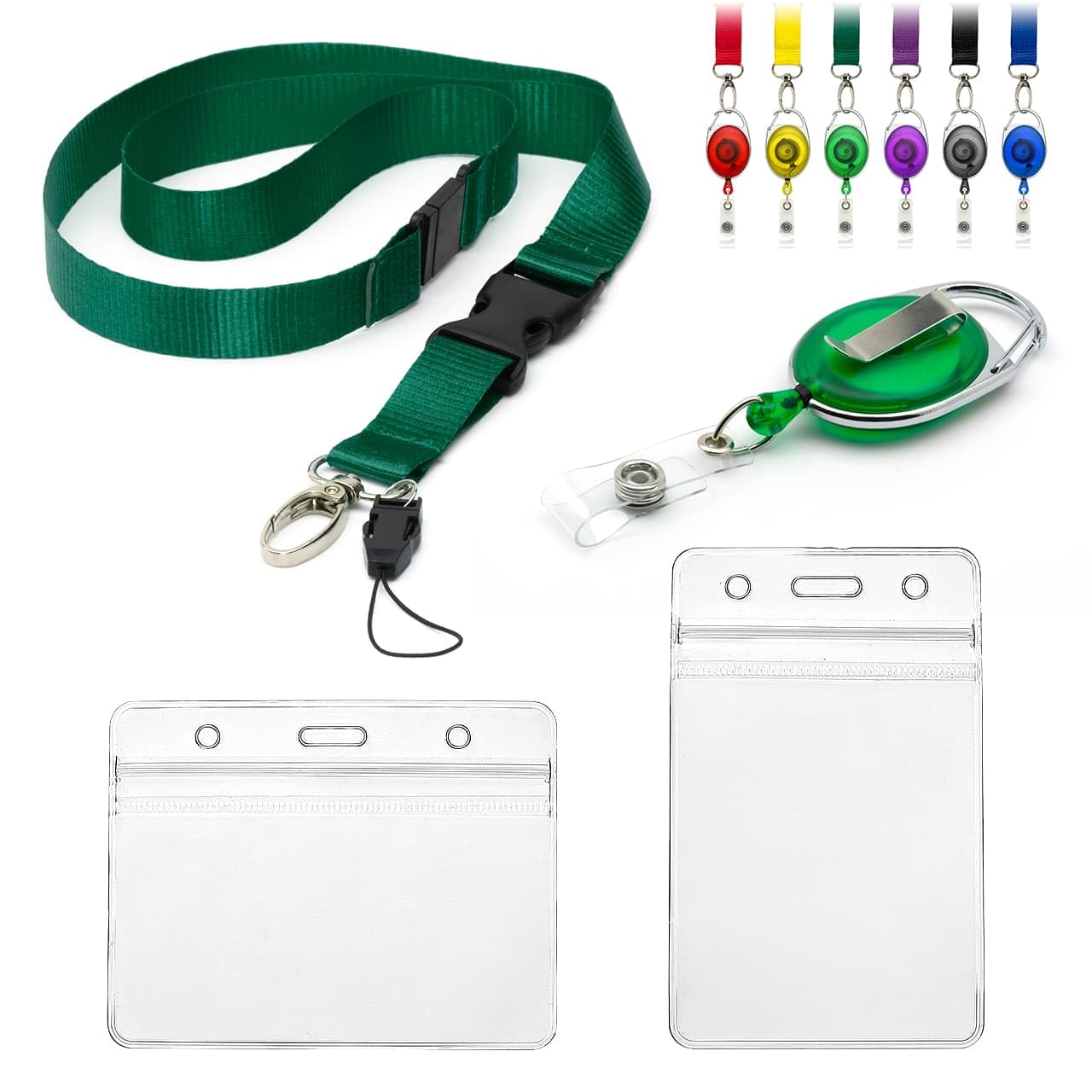 Buy Breakaway Lanyard With Yo-Yo Reel Sky Blue (Pack Of 50) • Safe Identification Solutions - View #6