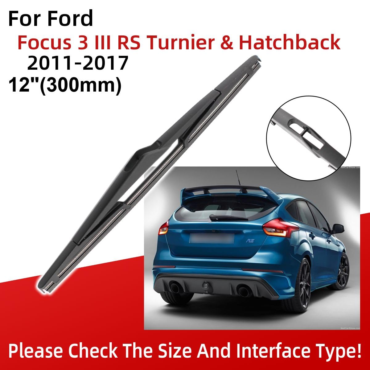 Ford FOCUS Mk3 2011 to 2019 Windscreen Wiper Blade Kit