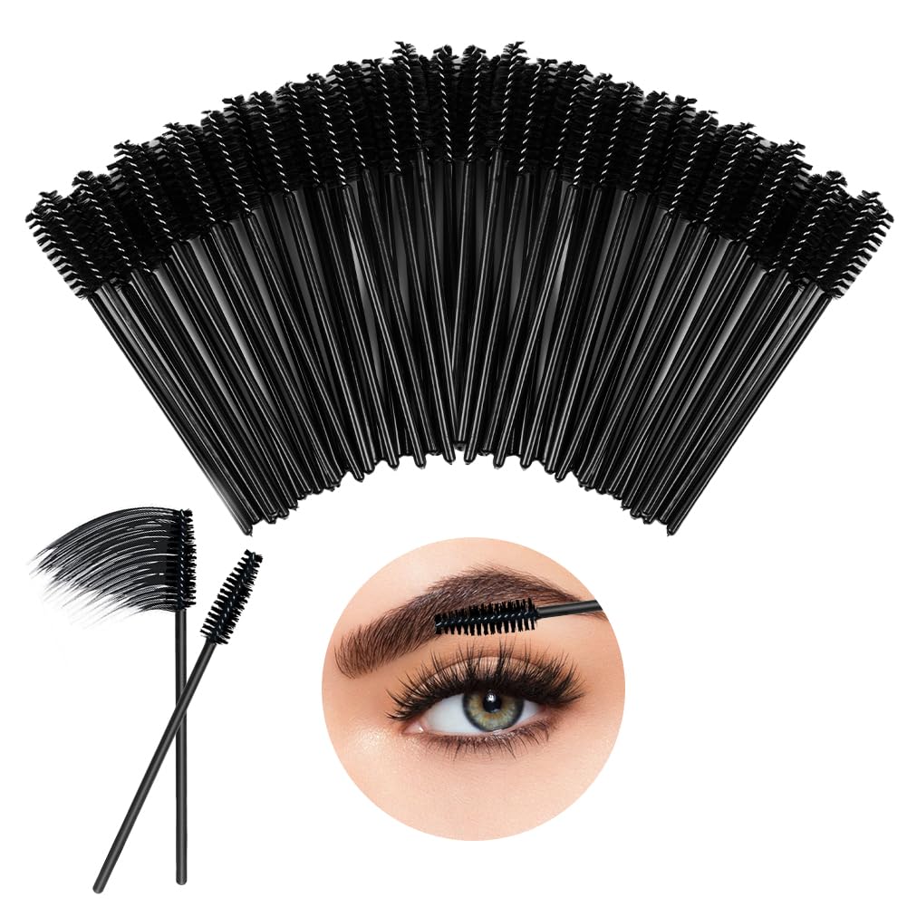 LOPHE Cepillo de Pestañas Desechables 120 Piezas Cepillos de Cejas Brocha para Extensiones de Pestañas y Cejas