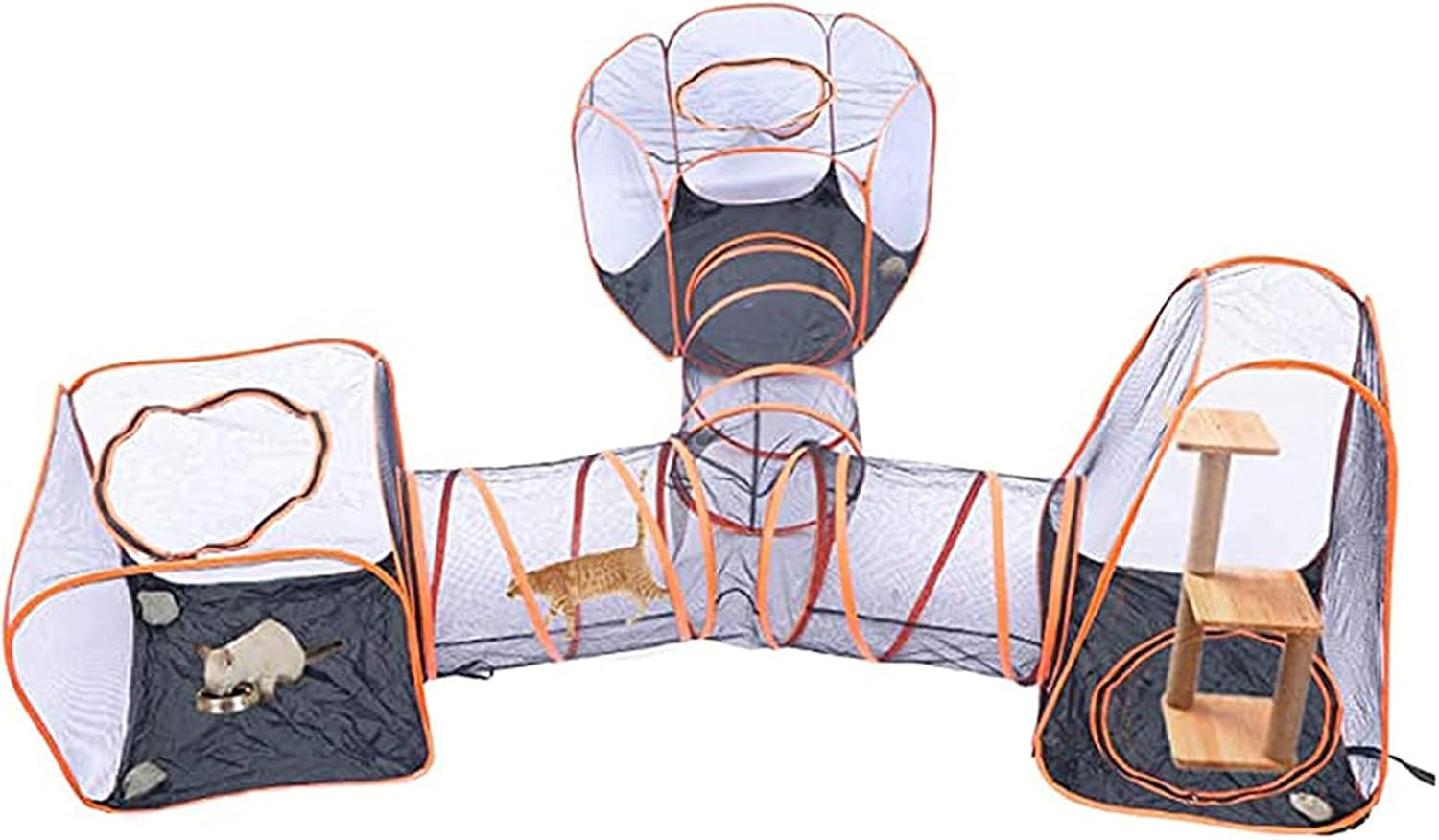 Catio Outdoor Cat Enclosure Cat Tents for Outside Dog Tent with Zipper