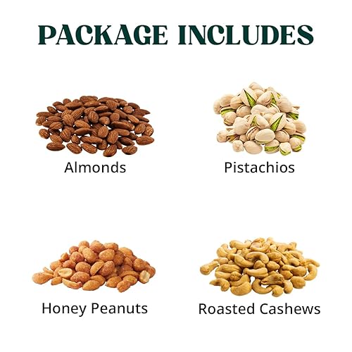 Miniatura 2 de Cesta de regalo de frutos secos de la colección Gourmet Cravings, aperitivos kosher saludables, caja de frutos secos mixtos de primera calidad,