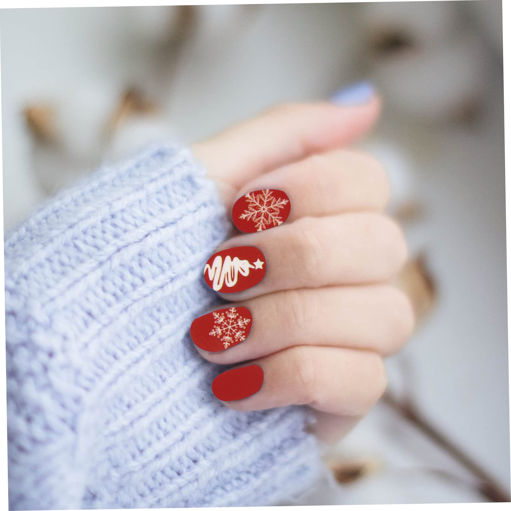 Healvian 30fogli Adesivi Per Unghie Natalizi Decorazioni Per Manicure Facile Applicazione Adesivi Per Nail Art Copertura Per e Speciali