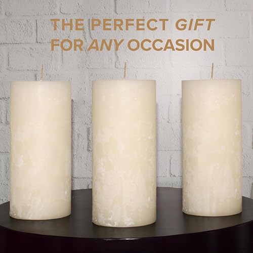 Miniatura 4 de Simply Soson Velas perfumadas de 3 x 6 pulgadas, azúcar de vainilla cálida, fragancia acogedora y relajante, juego de 3 velas para decoración del