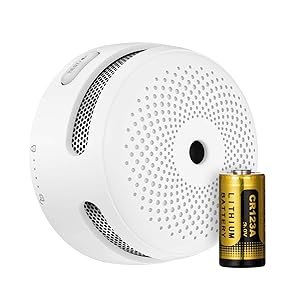 X-Sense Detector y Alarma de Humo Inalámbrica Interconectada, Alcance 250m, Mini Alarma de Fuego con Baterías Reemplazables, EN 14604, Link+, XS01-WR, 1 Pieza