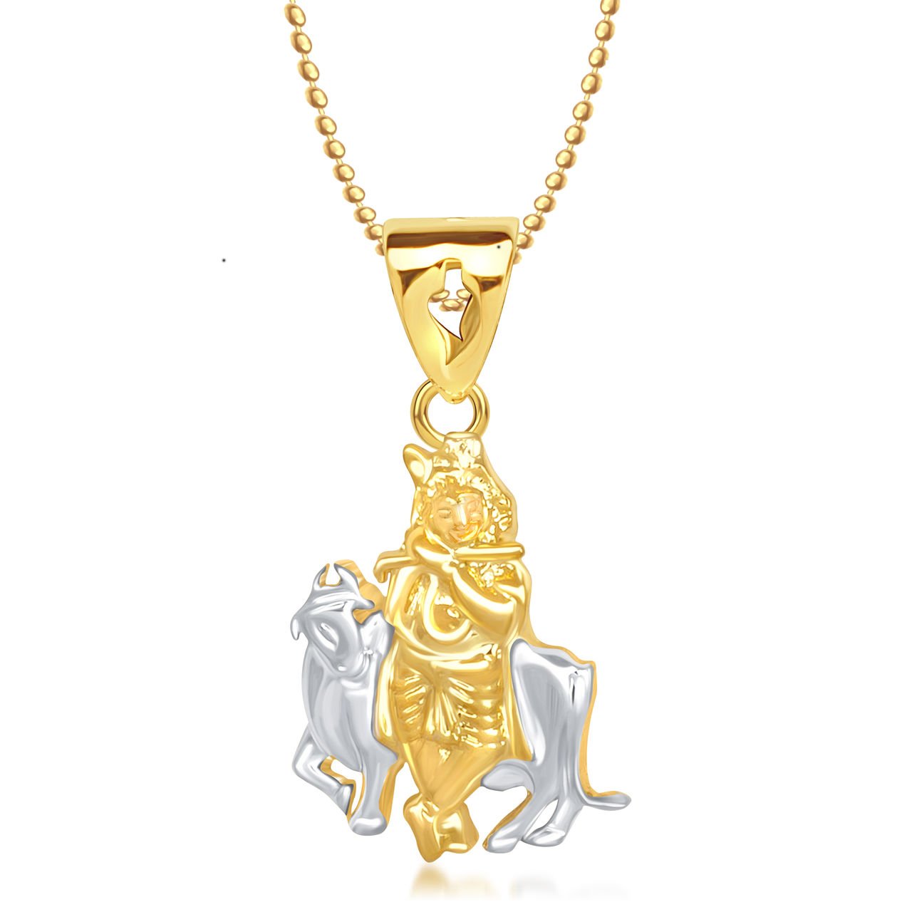 Jewellery shri Krishna bhagwan god Pendant for Men Boys Kids Women Girls Unisex Gold Plated Pendants for Girls Jewellery for Women -GP165-image-17