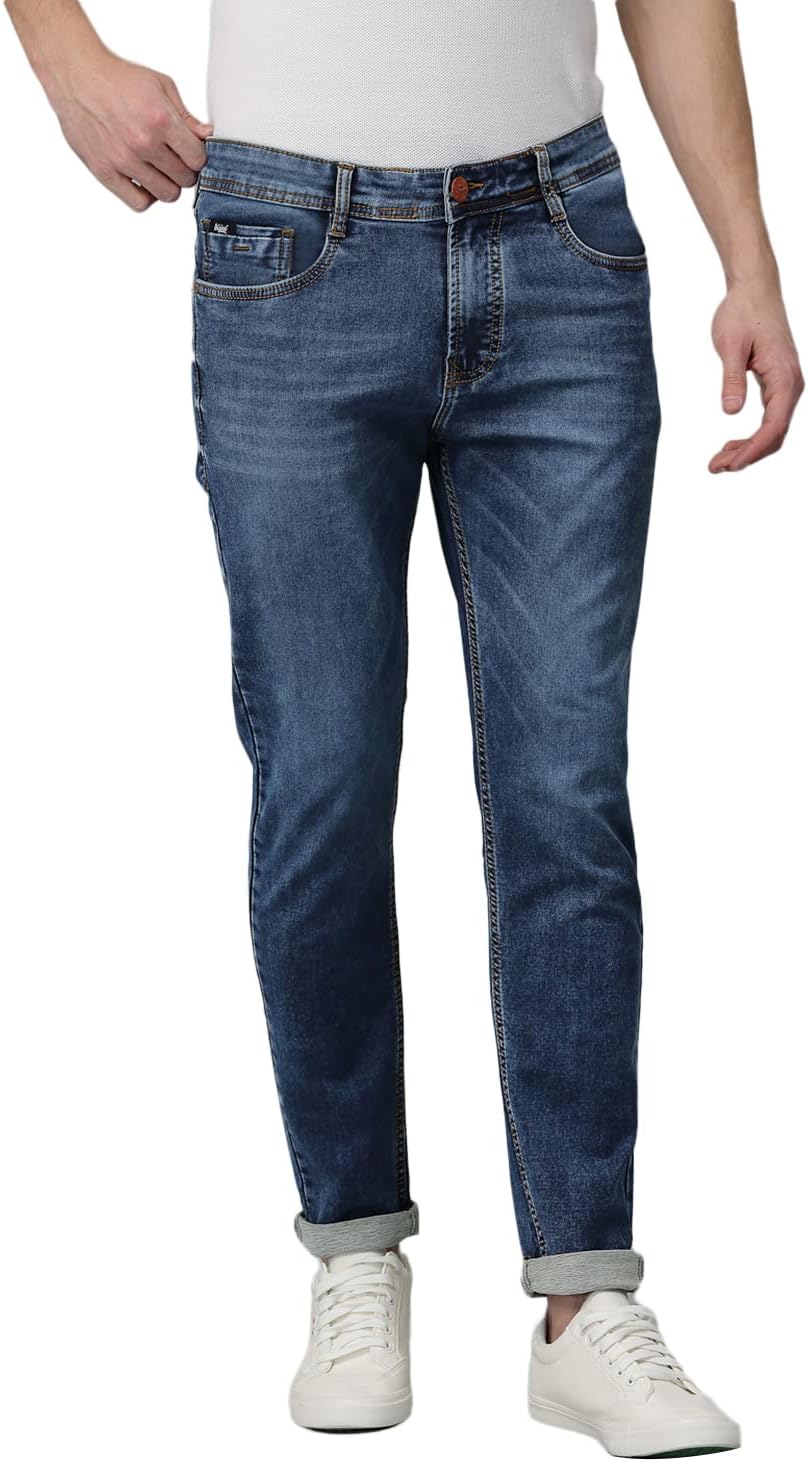 CODE 61 Men Skinny Fit Blue Jeans